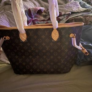 Designer inspired tote with inner bag and dust bag NEW never used